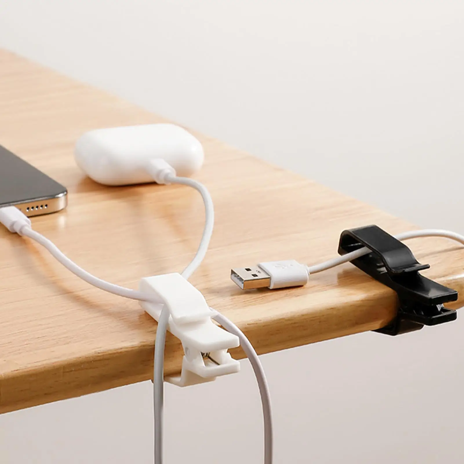 

Cable Management Clips 3 Pieces Silicone Wire Holder Cord Organizer For Home Desk Nightstand Table Bedside Bedroom Living Room