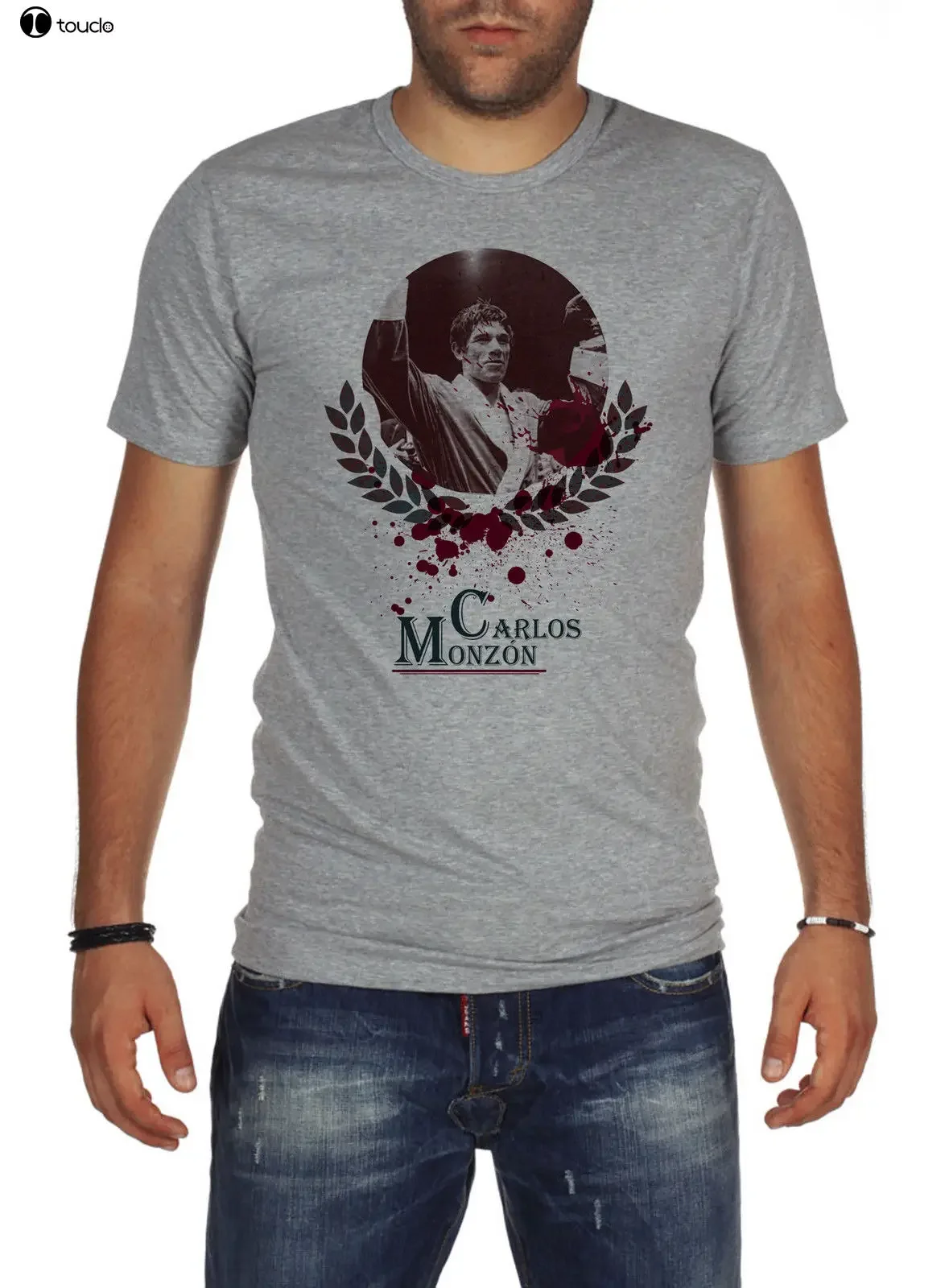 2019 Newest Letter Print Short Sleeve T Shirt Men Boxer Carlos Monzon Tribute T-Shirt Exclusive Designcheap T Shirt Design