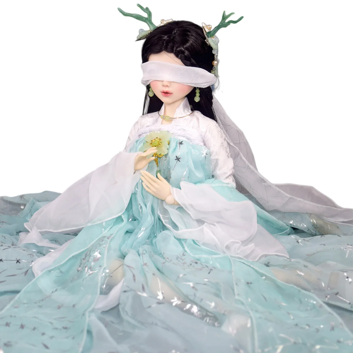 

YUTOTUE 22 inch Height Ancient Style Green Eyes Female Doll 1/3 BJD Doll Toy Lifelike