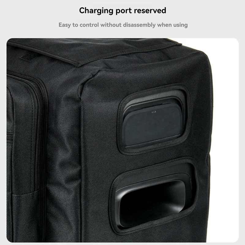 Чехол для динамика, противоударный защитный чехол для динамика с боковой сумкой для хранения микрофона для JBL Partybox Encore Essential