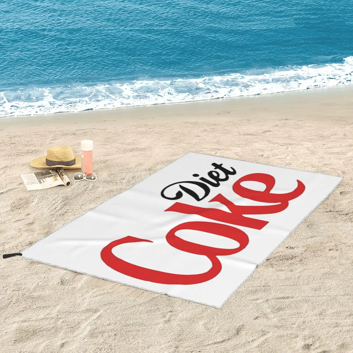 Coke Funny Lover Diet Beach Towel Soft Microfiber Quick Dry Absorbent Quick Towels For Pool