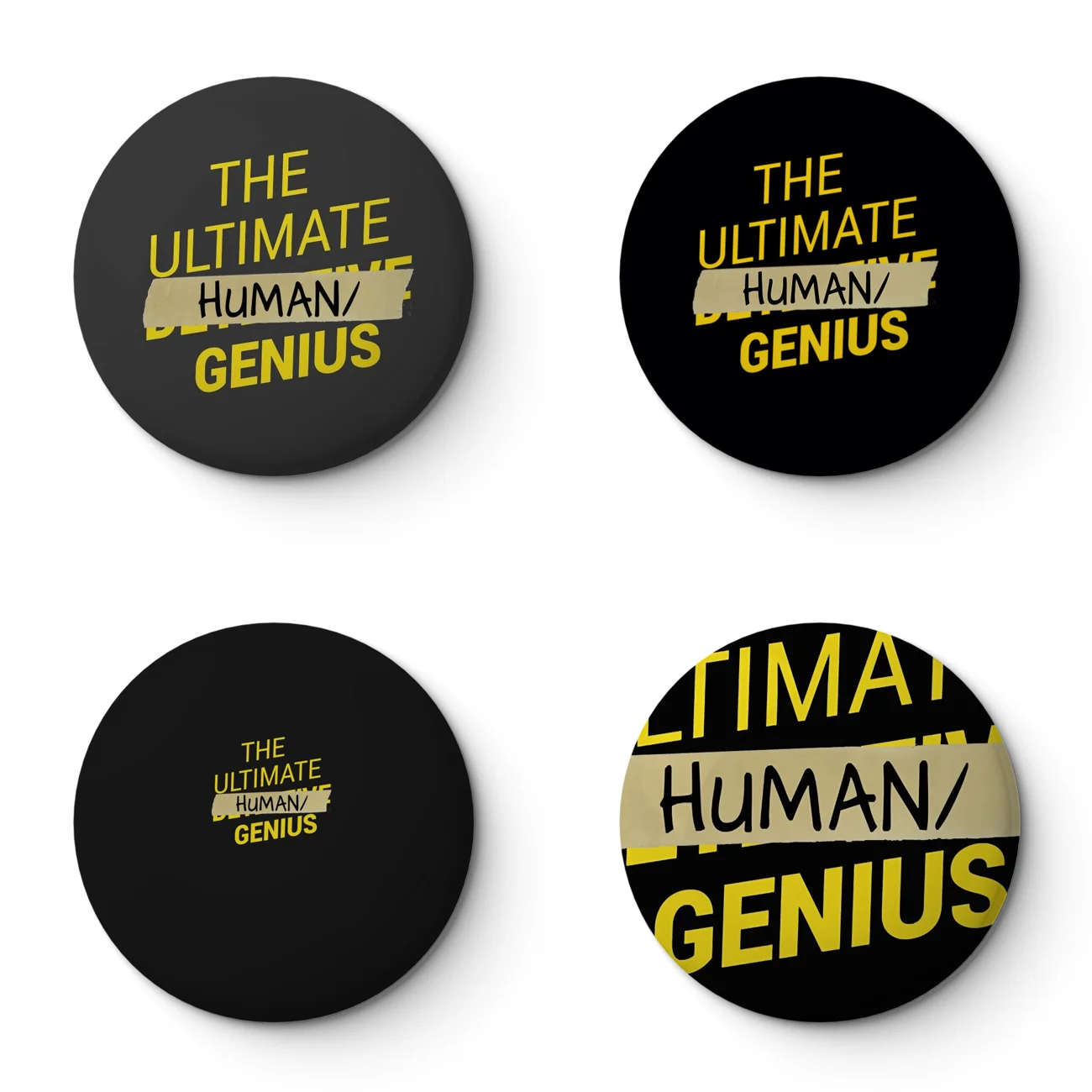 B99 Ultimate Human Slash Genius Soft Button Pin Customizable Metal Decor Women Jewelry Gift Cute Funny Hat Lover Lapel Pin