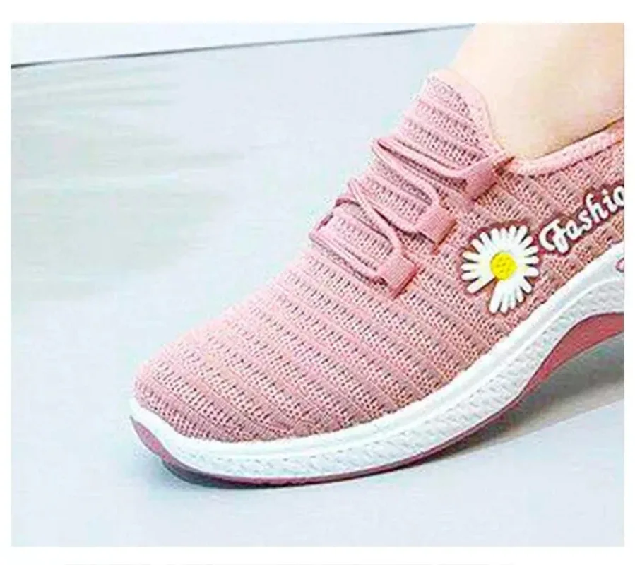 Adult sneakers, women\'s light running shoes, net shoes, comfortable soft soled sneakers, women\'s breathable casual single shoes