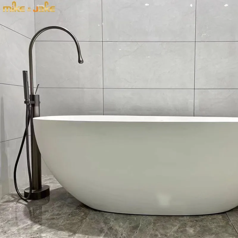 Drop water style Floor Stand basin faucet bathtub stand tap Shower Mixer Brass Shower floor Bathtub stand faucet floor tap