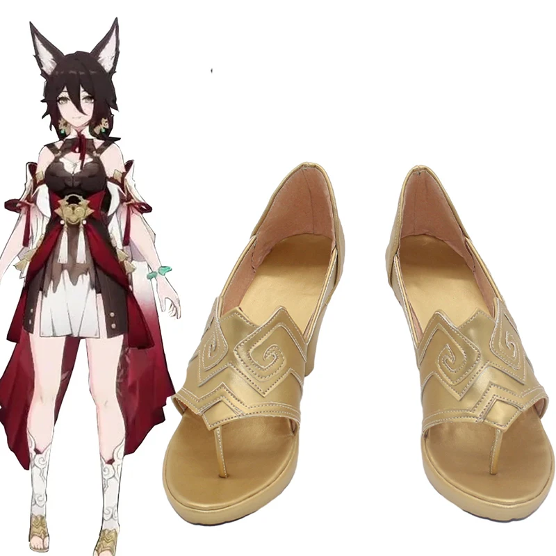 

Game Honkai Star Rail Cosplay Tingyun Shoes Custom Made Shoes Boots Halloween