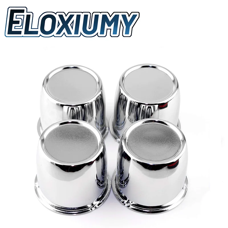 Eloxiumy 2pcs or 4pcs 67mm Push Through Wheel Center Caps For Trailers Trucks SUVs RV Wheel Rims Push Thru Metal Hub center Caps