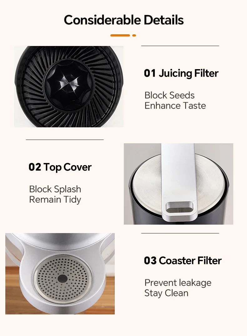 Presse Électrique à Jus d'Orange avec Tige de Pression Commerciale, Extrudeuse de Mathiation de Résidus, Machine Spéciale pour Étals