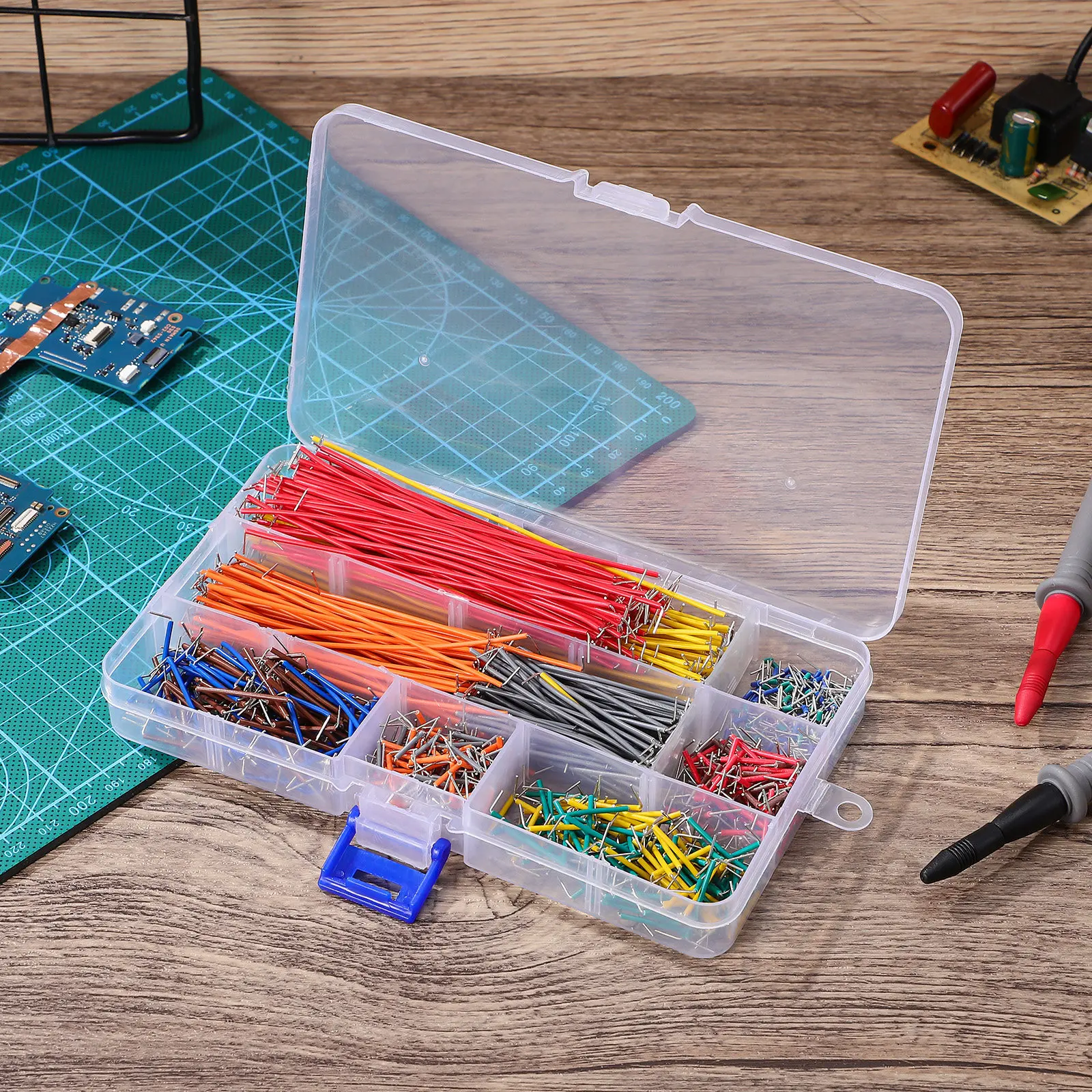 

840Pcs Breadboard Jumper Wire Kit Flexible Assorted Lengths Insulated Wires for Pcb Electronic Circuit Prototyping