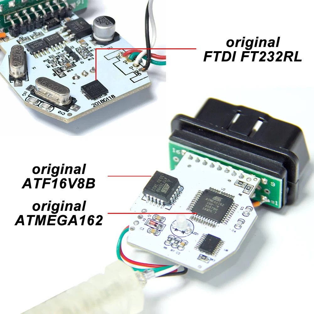Fotografia 5: Interface de Diagnóstico OBD2 para BMW E90/E65/E53/E70/E71/E72, Leitor de Códigos com Interruptor K DCAN para INPA/ISTA-D/Tool32/EDIABAS