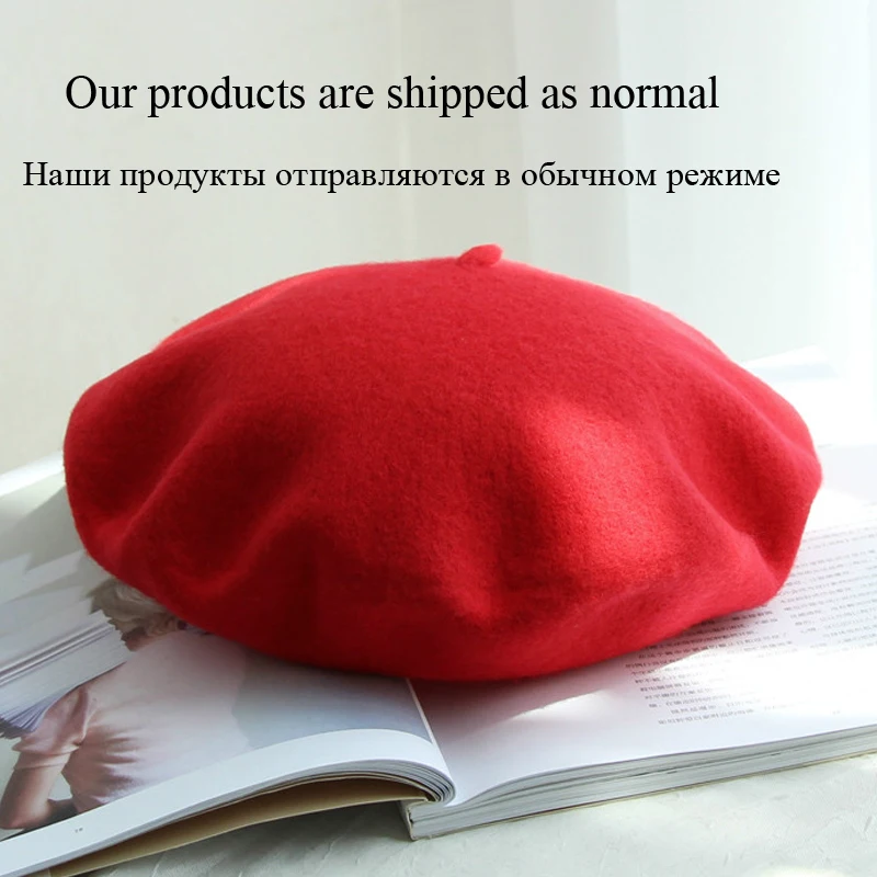 Wool Thick  Berets Artist French Beret Women Painter Hat Girls Female Warm  Walking Cap