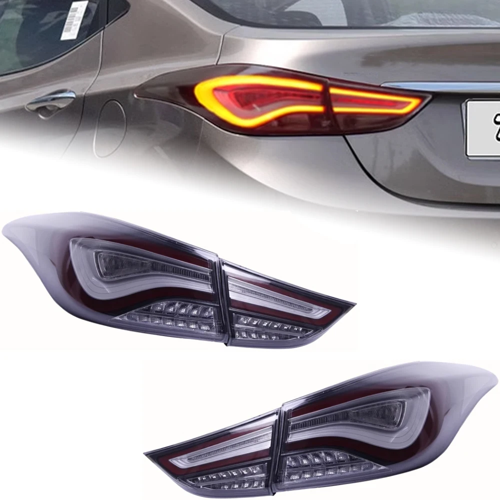 

AKD Car Styling for Hyundai Elantra Tail Lights 2011-2016 LED Tail Lamp LED Rear Lamp DRL Signal Brake Reverse auto Accessories