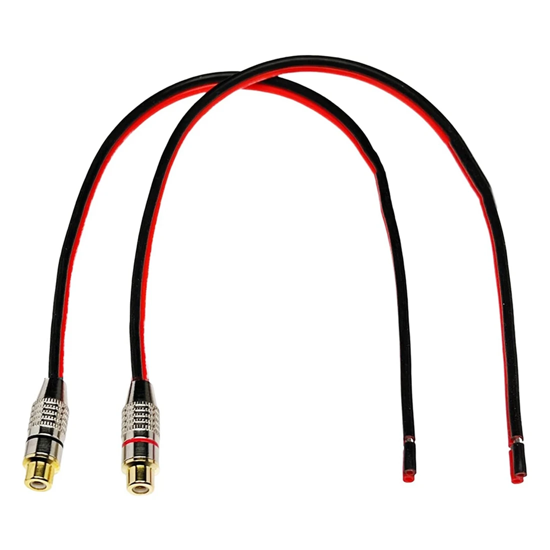 สายลําโพง 14 AWG พร้อมแจ็ค Phono RCA ตัวเมีย 2 ช่อง