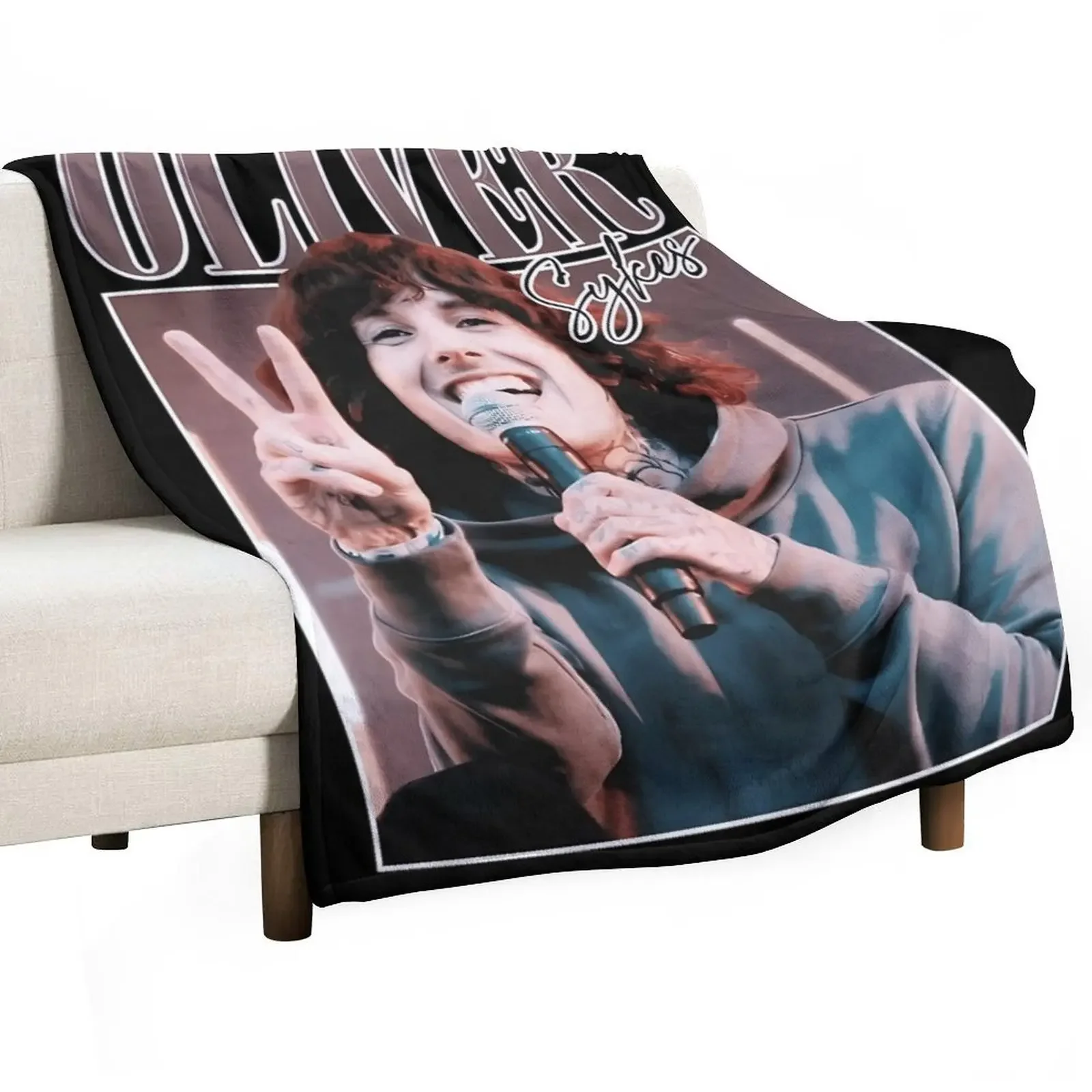 

OLIVER SYKES Throw Blanket Luxury Thicken Stuffeds Softest Blankets