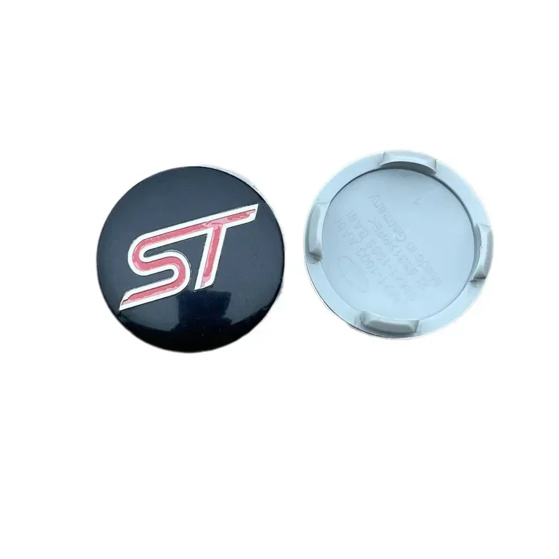 4Pcs 54mm ST Wheel Center Cover Hub Caps Car Emblem Badge For Ford Mondeo Mustang Focus Fiesta ST Logo Auto Accessories