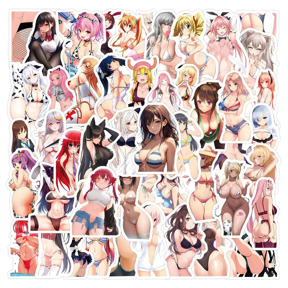 

10/30/60/120pcs Cartoon Hentai Sexy Anime Girl Stickers Adult Waifu Decoration Decals DIY Phone Case Notebook Laptop Sticker Toy