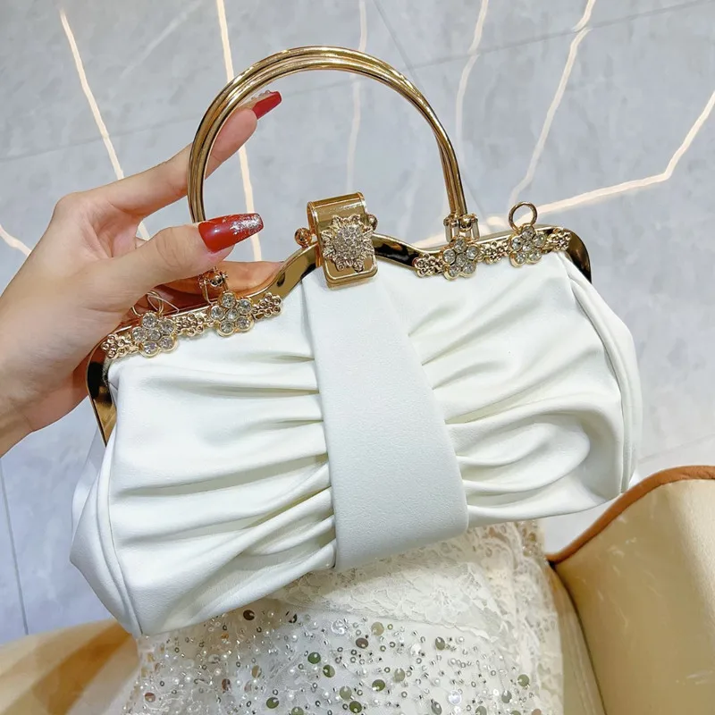 

2025 Luxury High-end Party Cloud Women's Evening Cluch Bags Lady Wedding Prom diamonds Dinner Handbags Trend Shoulder Bags