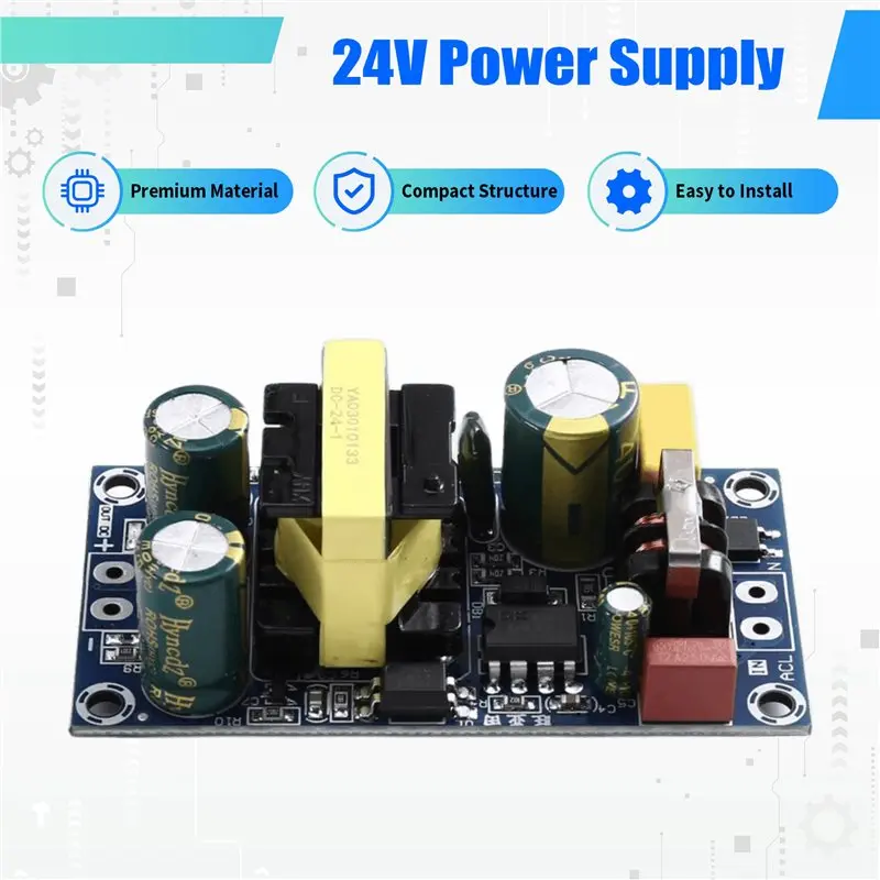 B27B Full Power 24V1A Constant Voltage And Stabilization Power Supply Bare Board Built-In Board Industrial Switch AC 110-2220V