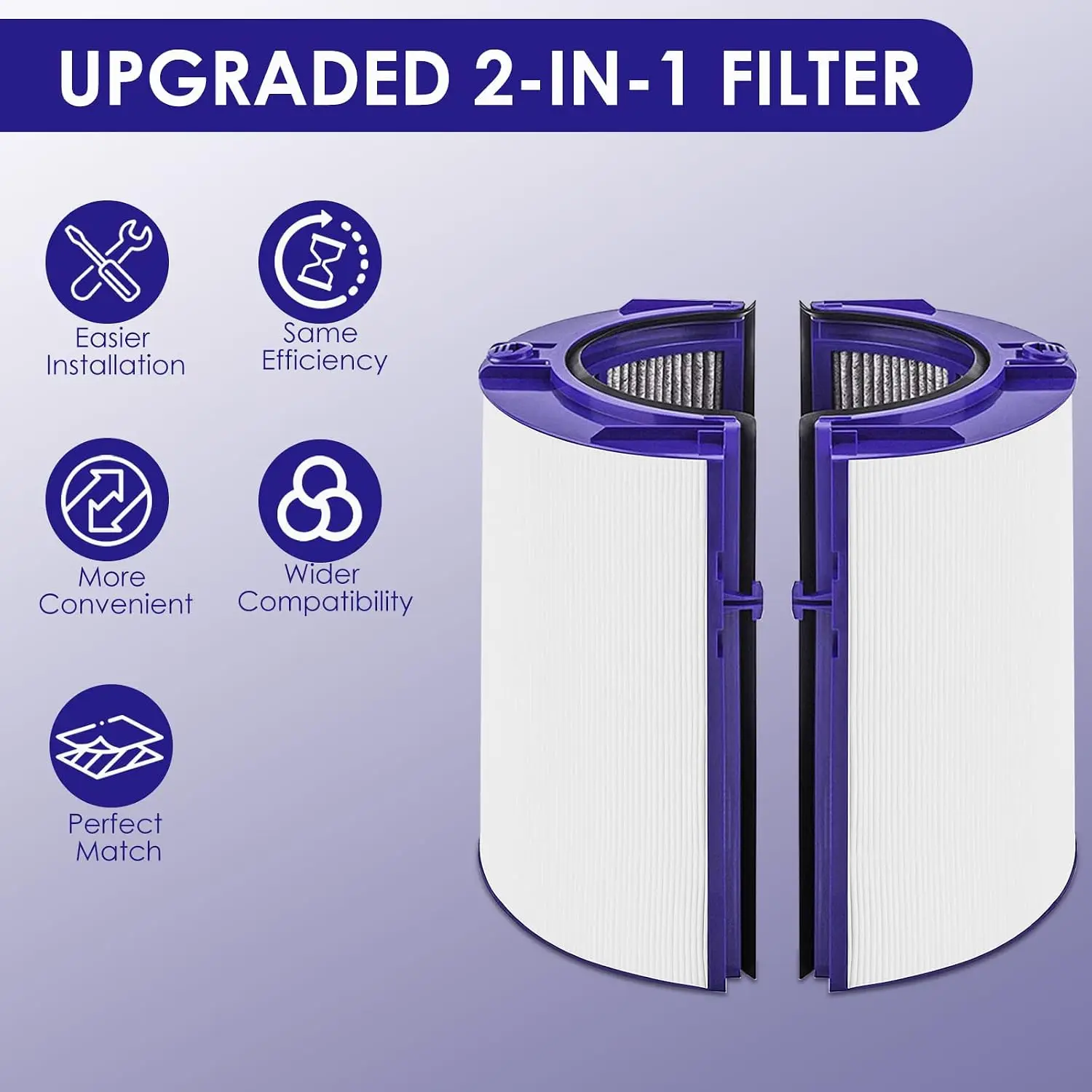 Filter Compatible with Dyson TP06 HP06 PH02 PH01 PH03 PH04 Replacement Filter Compatible with Dyson Air Purifier view 6