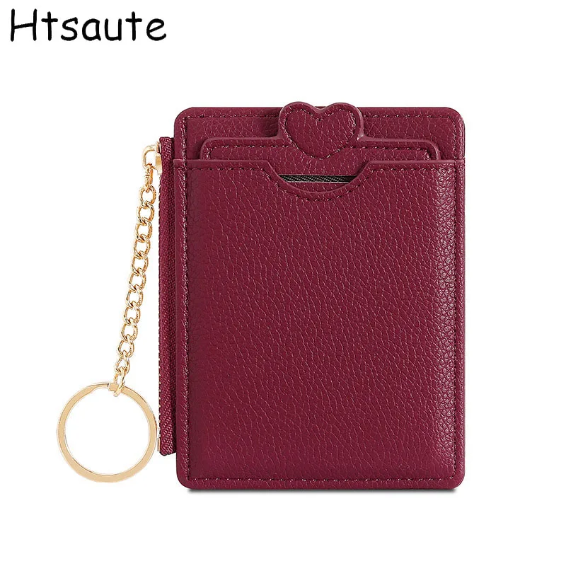 Color Block Card Organizer - Super Thin  Wallet for Ladies with Snap Closure carteras de mujer wallets for man cardholder