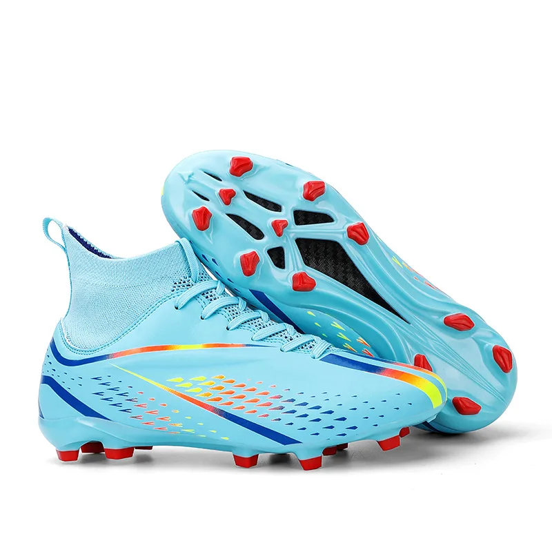 White Kids Football Boots TG/FG Soccer Field Shoes Original Teen-agers Sport Sneaker Training Male Outdoor 2023 Futsal for Kids