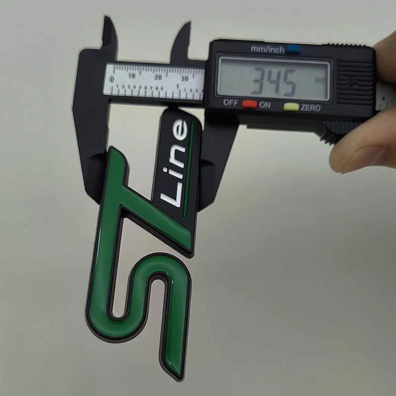 ثلاثية الأبعاد شعار معدني ST خط سيارة الجبهة مصبغة شعار الخلفي الجذع شارة لفورد إيدج/بوما/كوغا/مونديو/فييستا/Ecosport/التركيز الملحقات #6