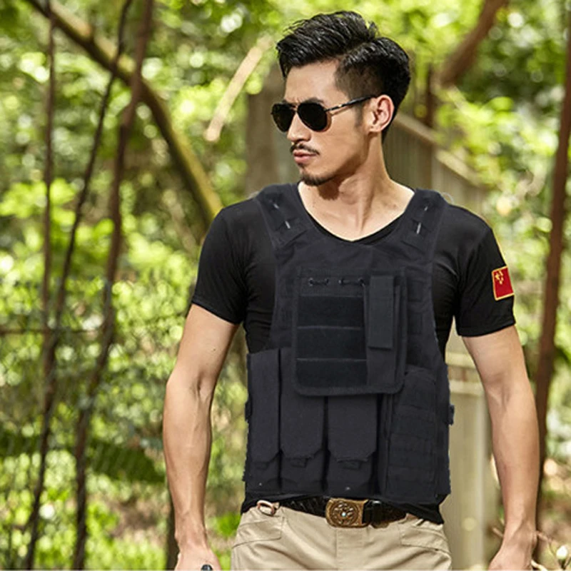 

Men Army Airsoft Military Tactical Vest Molle Combat Assault Plate Carrier Tactical Outdoor Clothing Hunting Vest Accessories