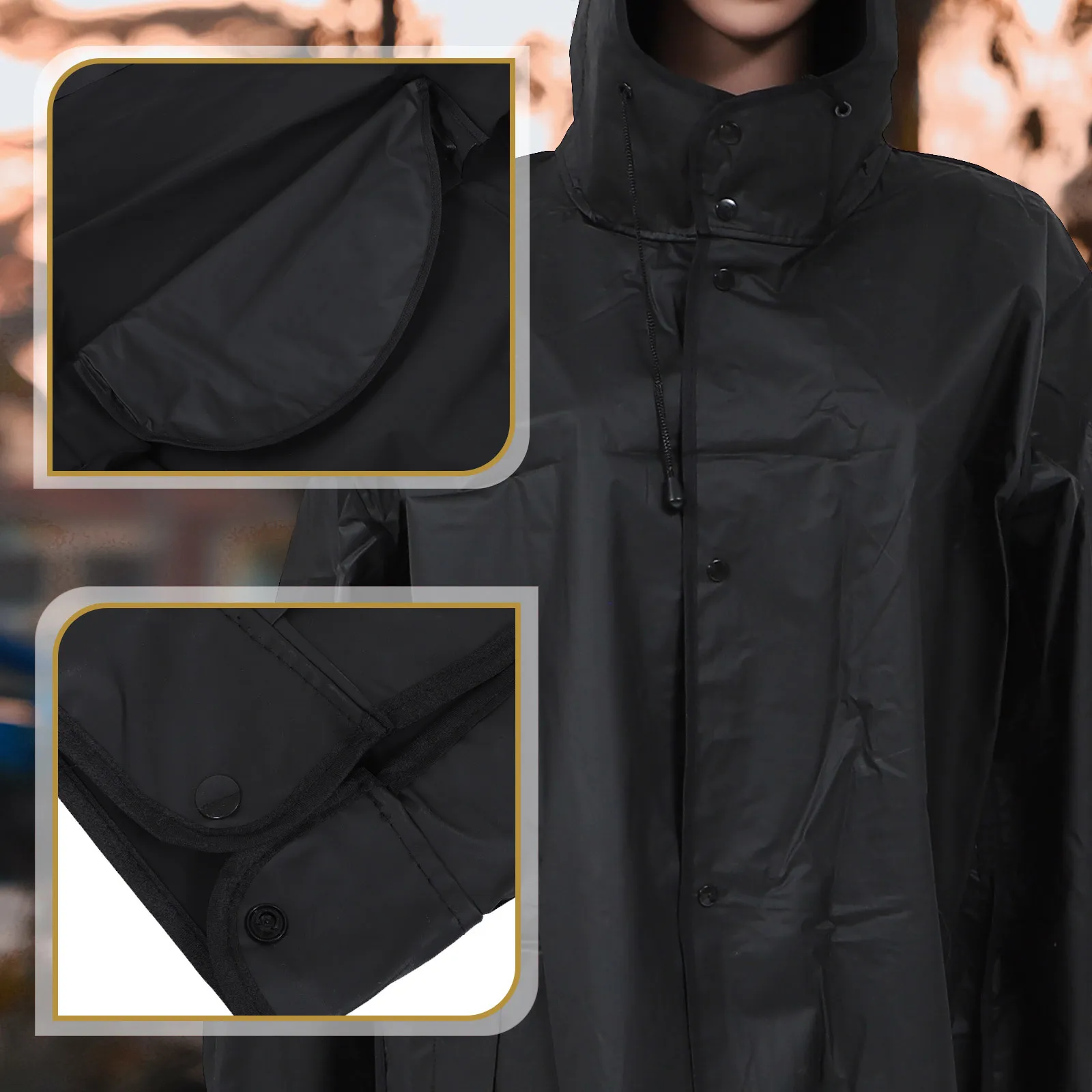

1Pcs Long Full Body Raincoat Eva Soft Waterproof Durable Protective Adult Outdoor Travel Rain Poncho Full Body Raincoat