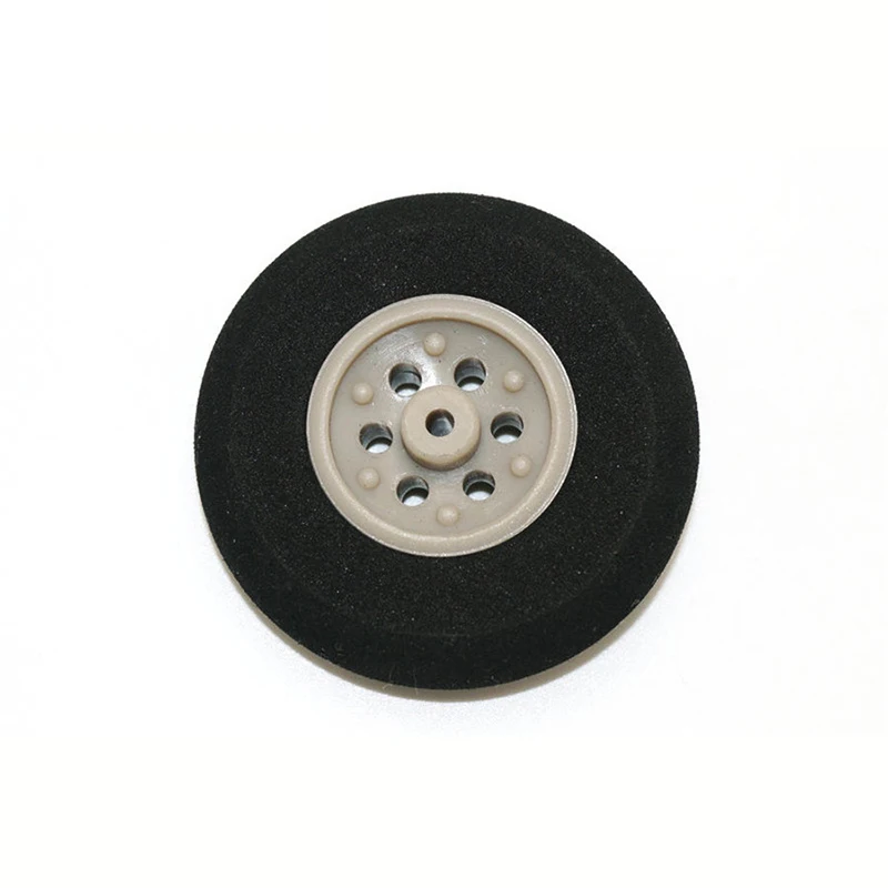 Roues arrière RC 2 pièces pneus éponge D25-53mm roue de train d'atterrissage gris pour avion RC Drone modèle avion accessoires pièces de bricolage