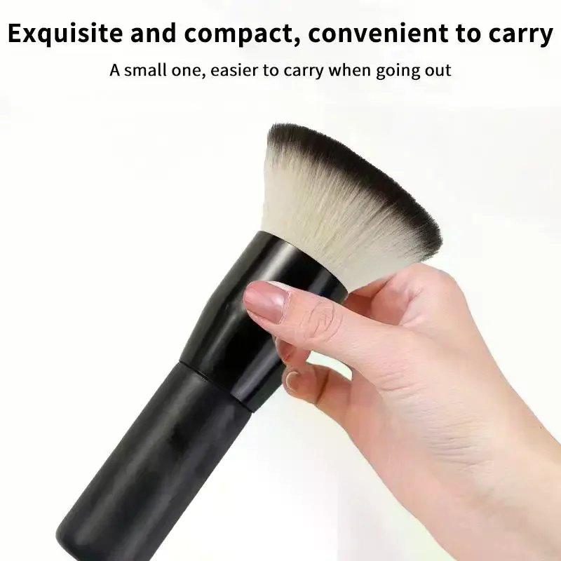 Pinceau de maquillage pour fond de teint, correcteur, poudre, blush, pinceau de contour, poils doux et denses, outils de beauté, 1 pièce