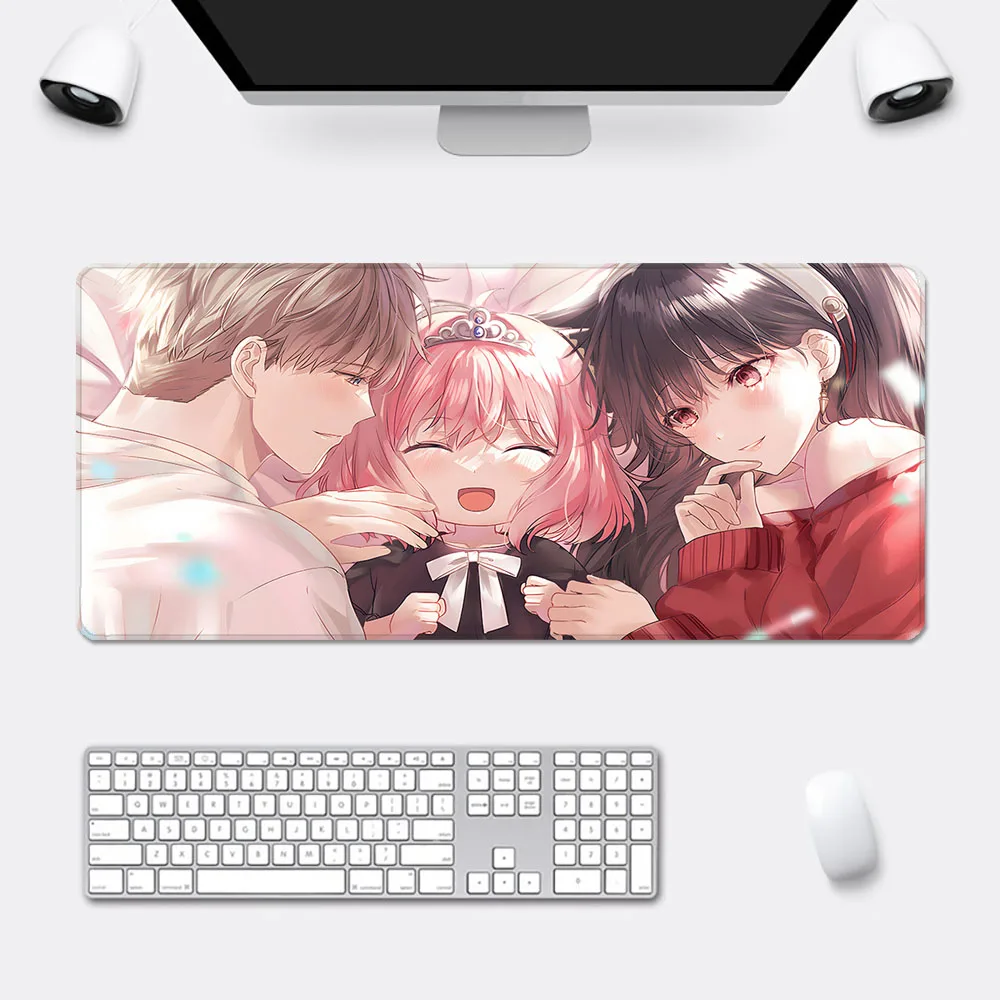 

Spy X Family Mousepad HD Printing Computer Gamers Locking Edge Non-slip Mouse Pad XXL90x40cm Keyboard PC Desk Pad