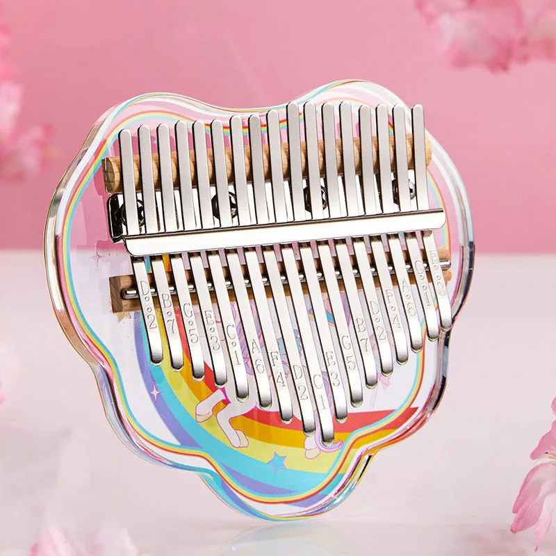 17 Keys 21 Keys Professional Kalimba Crystal Piano Small Instrument Finger Piano Chromatic Scale Scale Musical Instruments