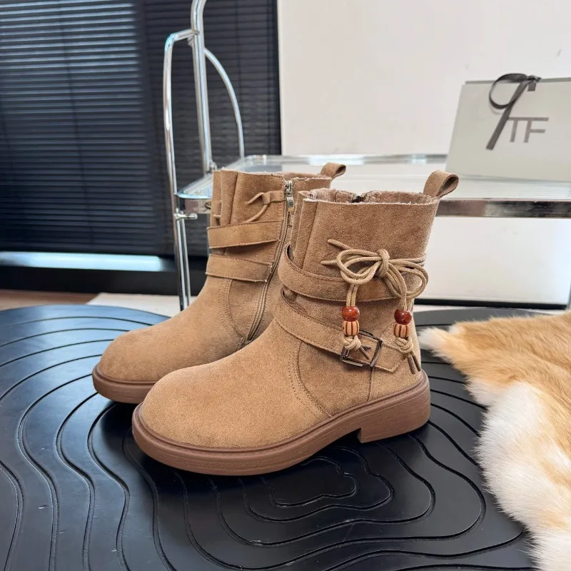 

Women's Ankle Low Heel Platform Chunky Dress Boots