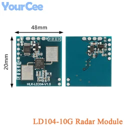 10pcs/1pc LD104 10G Radar Module HLK-LD104 Smart Lighting Light Switch Sensor Ceiling Mount Low Power for Smart Home