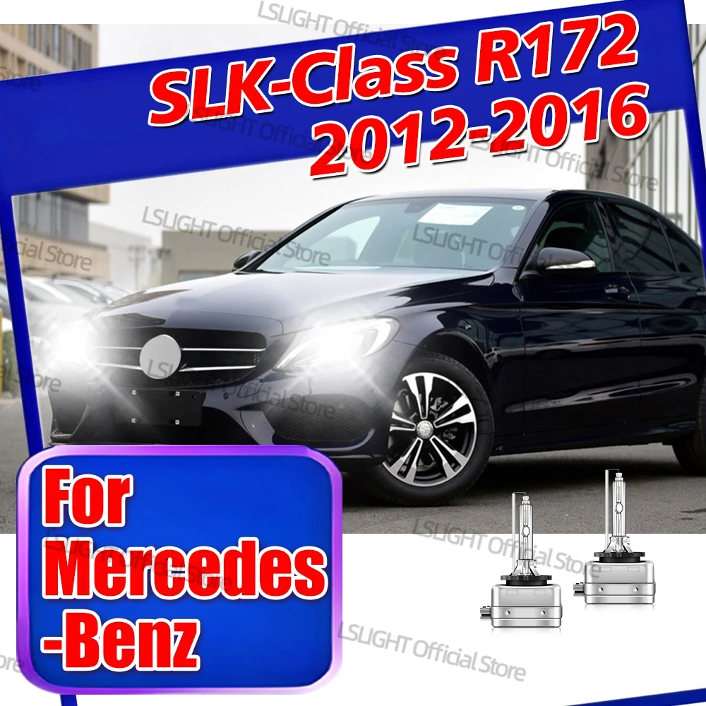 2x For Mercedes-Benz SLK-Class R172 2012 2013 2014 2015 2016 HID Xenon Head Lamp 35W D1S D1 6000K 8000K 10000K 12V Car Plug&Play