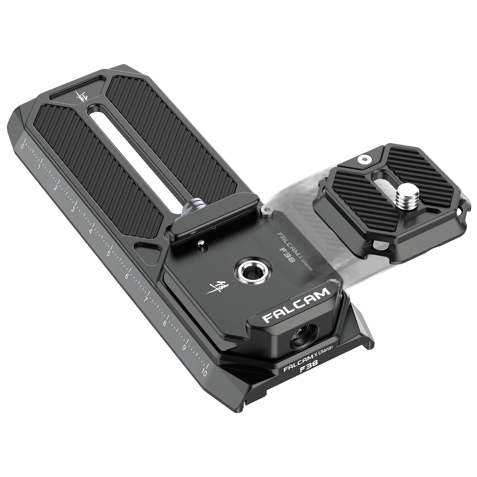 Placa de liberación rápida para cámara ULANZI FALCAM F38 con placa QR antiapagado de 38 mm para DJI Ronin-S, DJI RS2, DJI RSC2