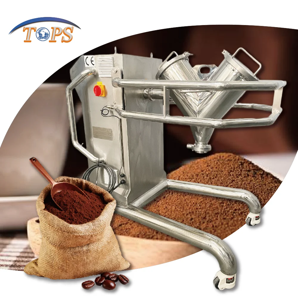 Food Industrial 20L V-Type Mixer V Shape Powder Mix For Sugar Salt Spice V Type Blender