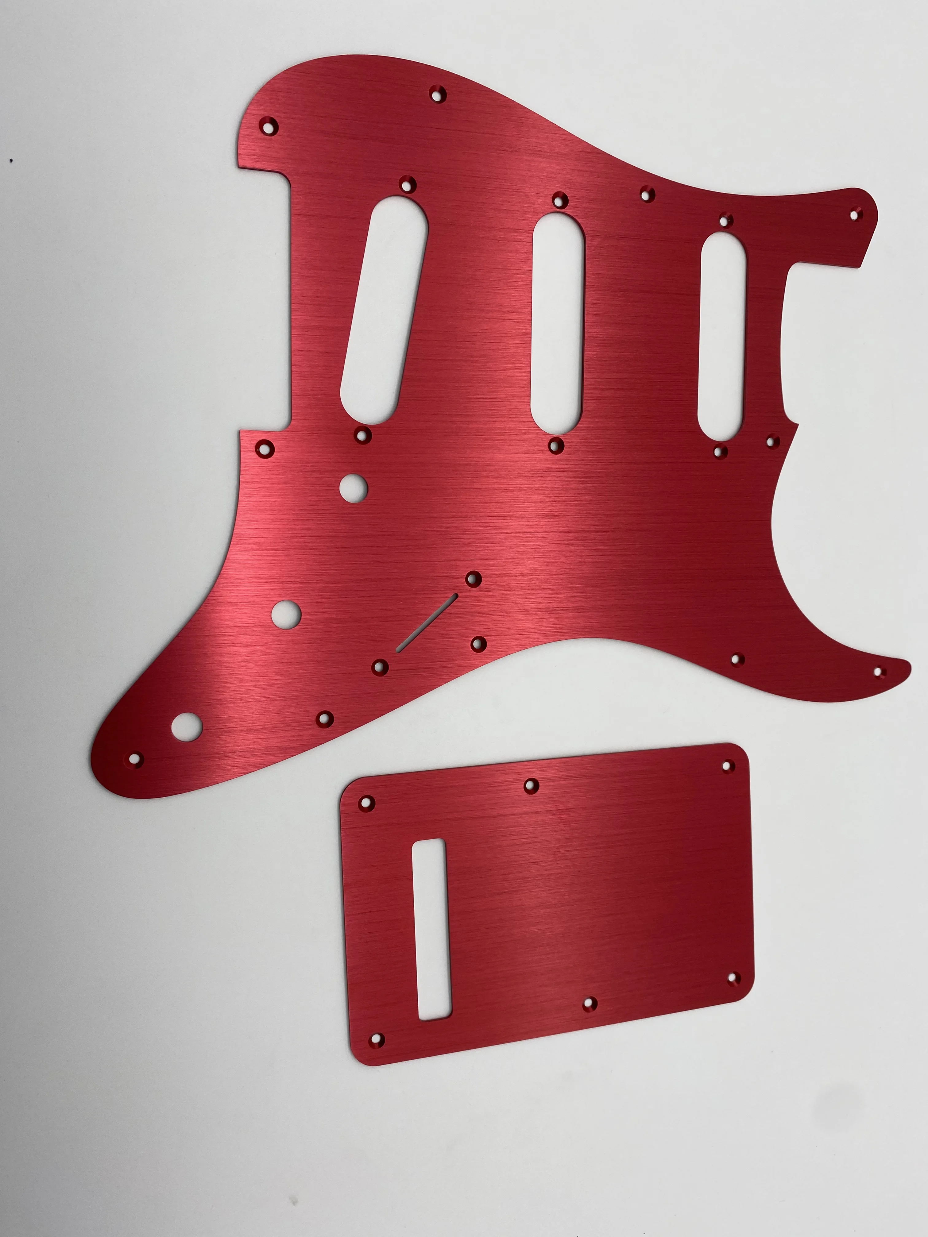 11-Holes Aluminum Anodized Modern Style ST SSS single Vintage62 Guitar Pickguard Scratch Plate Fits for American/Mexican Fend