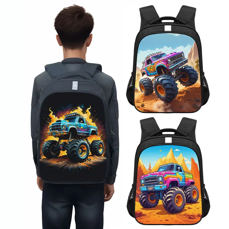 Cool Truck Print Backpack for Teenager Children School Bags Women Men Travel Bags Kids Daypack Laptop Backpack Book Bag