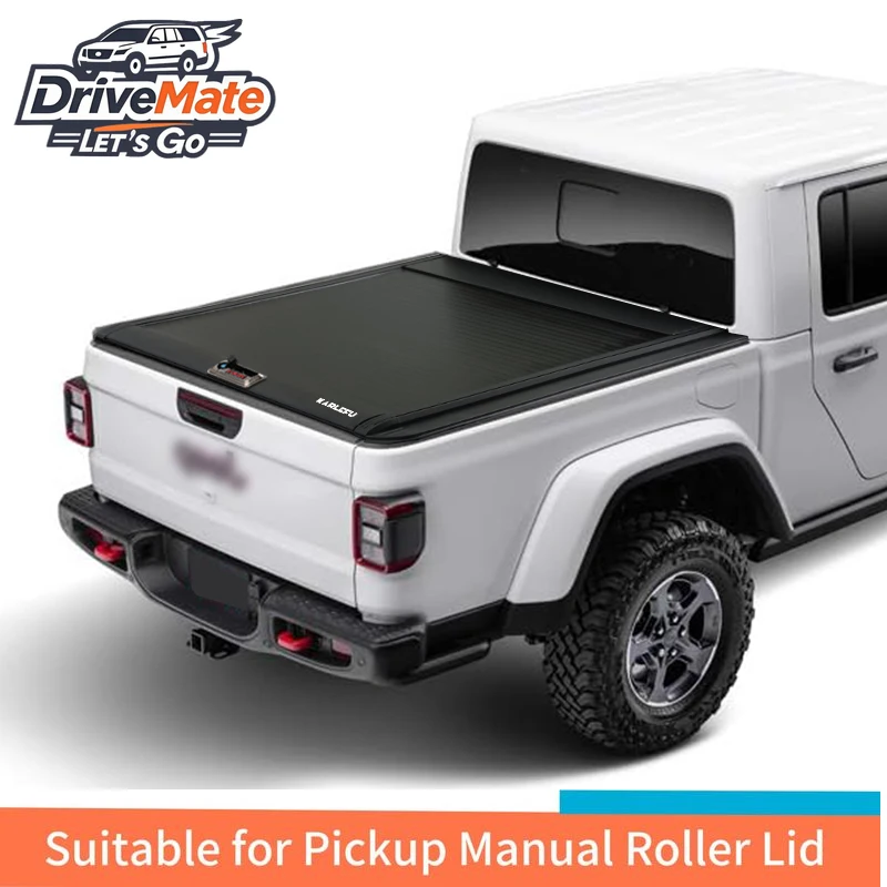 

Roller Lid For Jeep Gladiator Tonneau Cover Roof Waterproof Aluminum Alloy Hardtop Pickup Canopy with Locking and Umbrella