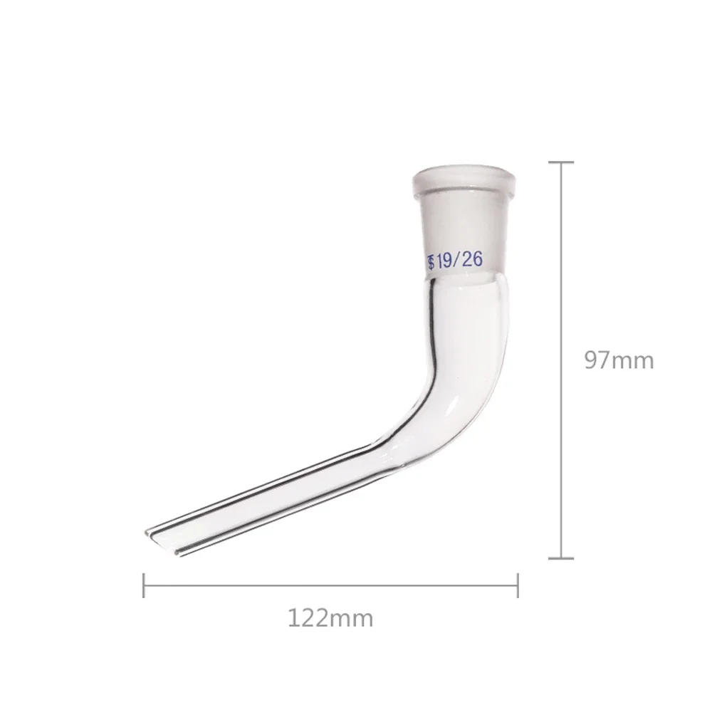 14/23 19/26 24/29 29/32 Standard Joint Vacuum Distillation 105 Deg Elbow Straight Tail Tube Lab Glassware Chemical Experiment