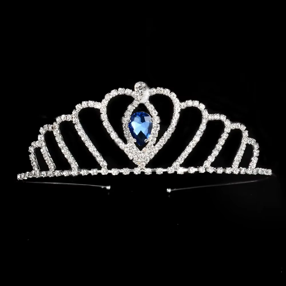 Picture 4: Princess Wedding Bridal Bridesmaid Tiara Crown Headband Girls Crystal Rhinestone Jewelry hair Accessories Bride Head Ornament