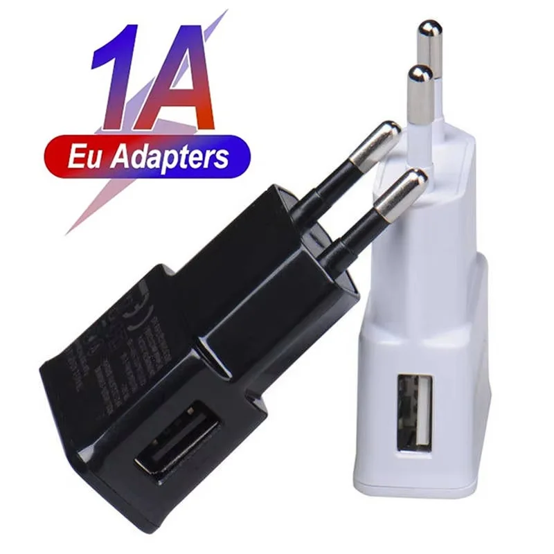 5V 2A USB Charger Travel Wall Charging Head Mobile Phone Dual USB Charger AC Adapter Portable EU Plug For iPhone Xiaomi Huawei