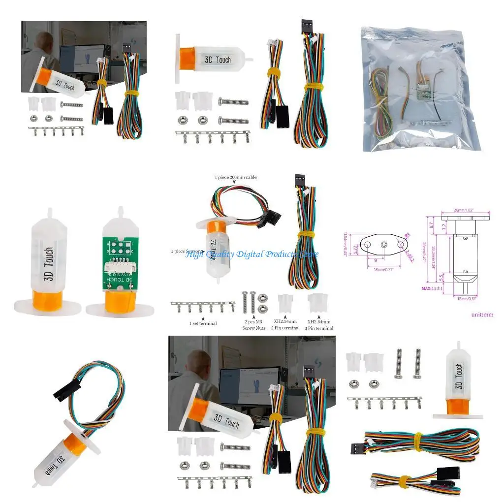 

U2JE 3D Touch Hot Bed Automatic Leveling for Achieve Precise Bed Leveling Sensors 100cm/150cm Cable Repair Part