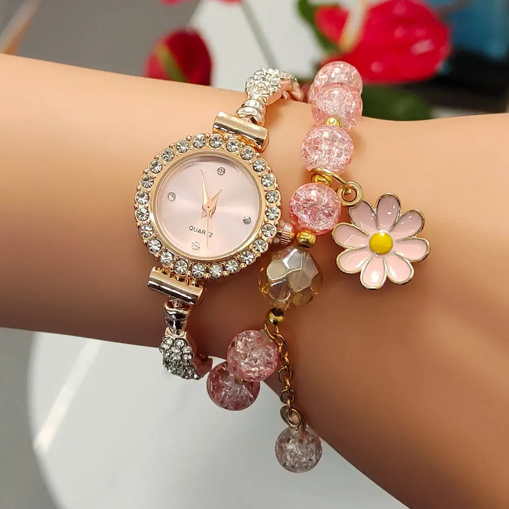 

New Luxury Bracelet Women Watches Bracelets Diamond Watch Fashion Round Quartz Women Wristwatches relogios feminino reloj mujer