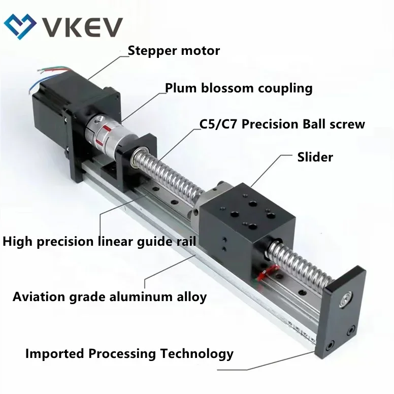 Cnc Machine Linear Motion Guide Guides Micro Linear Module With Stepper Motor linear actuator