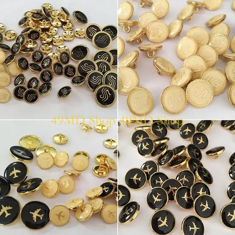 49MD MILITARES GOLD UNIFORM BUTDON