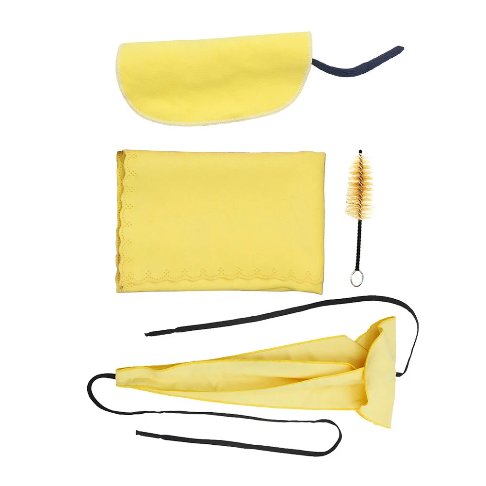 

Musical Instrument Cleaning Cloths Clarinet Saxophone Tool Flute Kits Yellow Brushes for Instruments