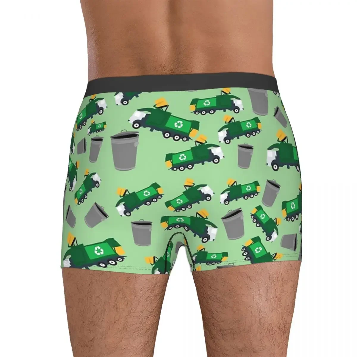 Boxer Onderbroek Shorts Recycling Vuilniswagen Patroon Slipje Mannen Zacht Ondergoed Voor Homme Man Boyfriend Geschenken