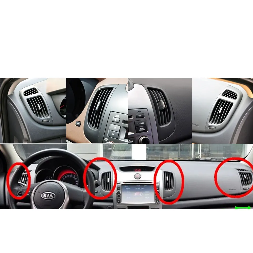 フロント列,エアコン,クロームプレートを備えた風左/右空調は,起亜向けに特別に設計されています