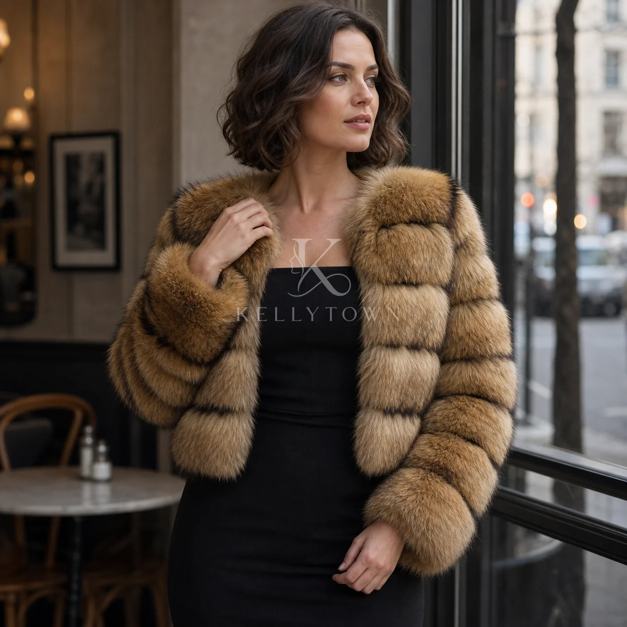 2026 New Winter Faux Fox Fur Short Coat Woman Warm Fluffy Overcoat Women Plush Jackets Elegant Street Luxury Outerwears Tops